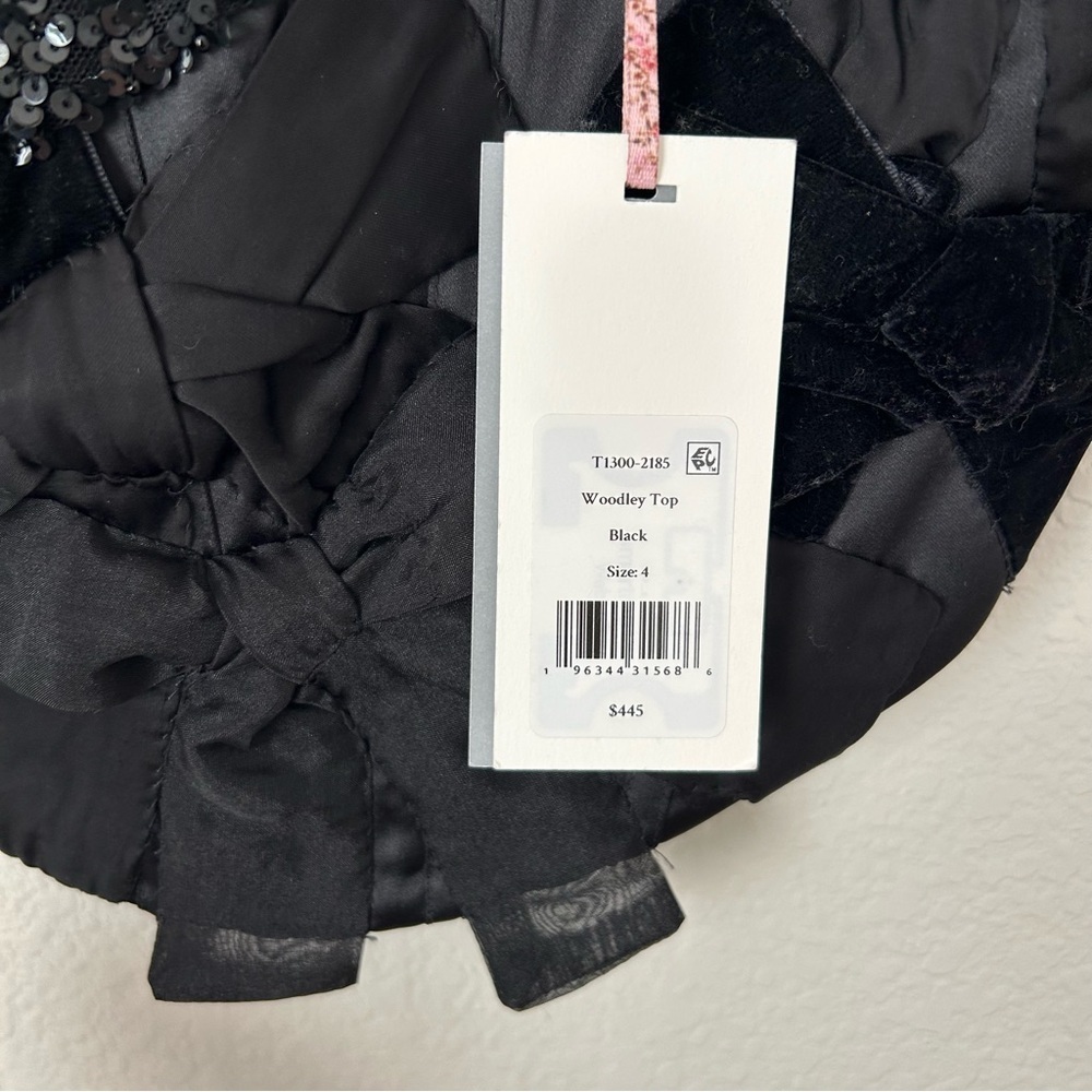 NWT LoveShackFancy Woodley Corset Camisole in Black - Picture 5 of 6